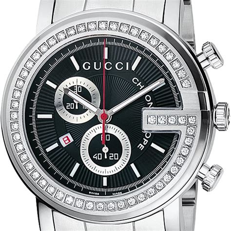 gucci watch diamond g|black Gucci watch with diamonds.